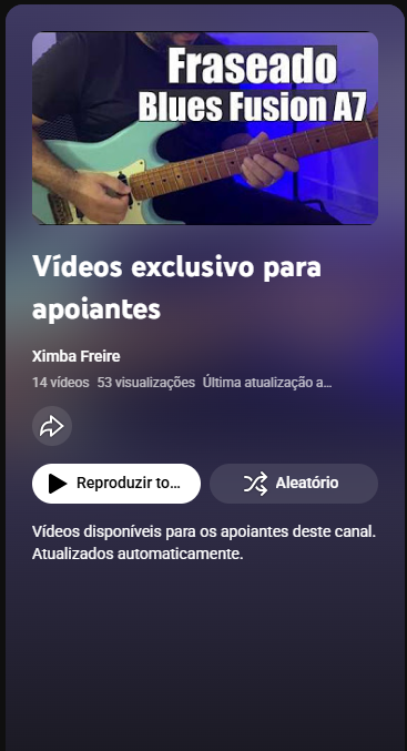 Vídeos Exclusivos para Membros